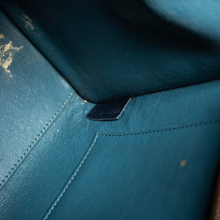 Pre Owned Celine Tri Color Leather Nano Luggage Tote
