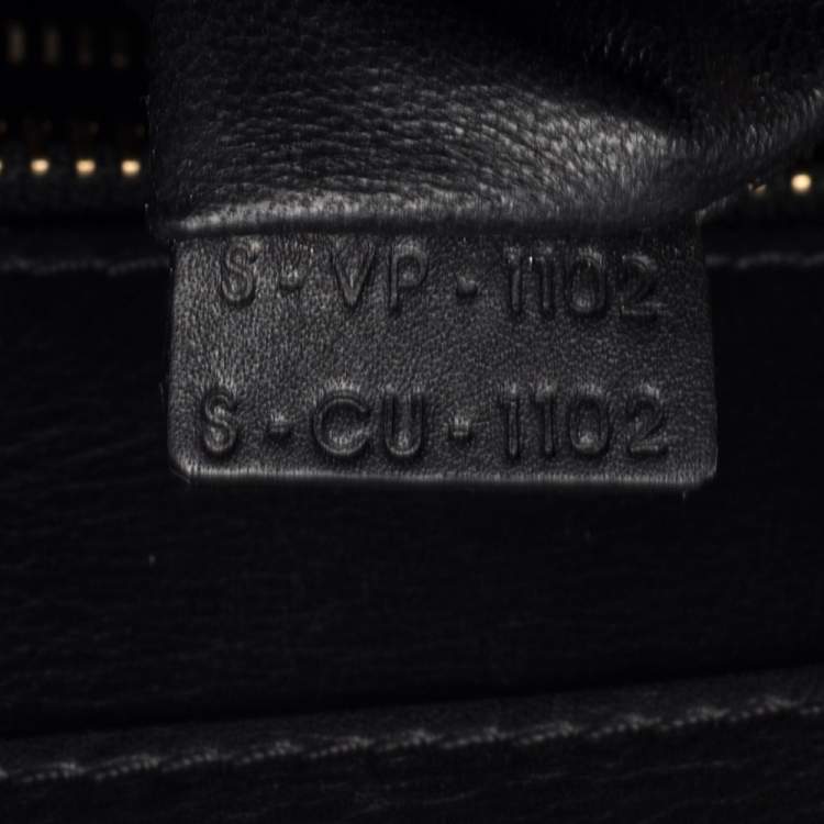 Pre Owned Celine Tri Color Leather and Suede Micro Luggage Tote