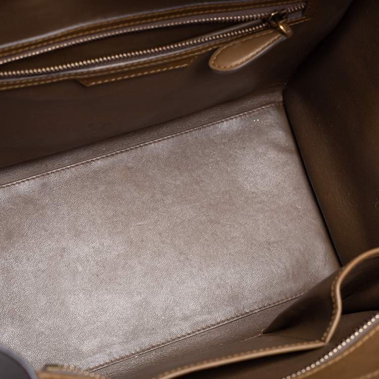 مملوكة مسبقًا Celine Tri Color Leather Mini Luggage Tote