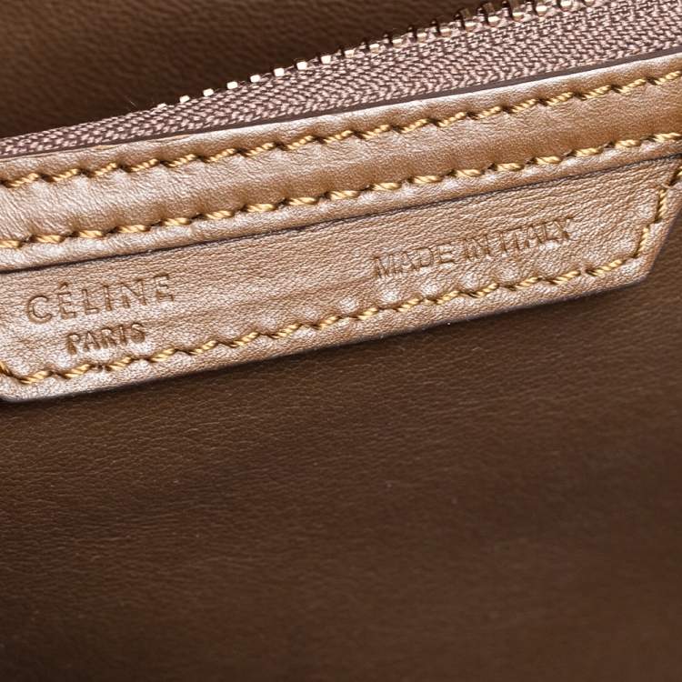 مملوكة مسبقًا Celine Tri Color Leather Mini Luggage Tote