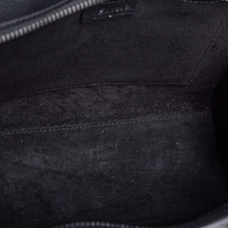 Pre Owned Céline Black Leather Nano Luggage Tote
