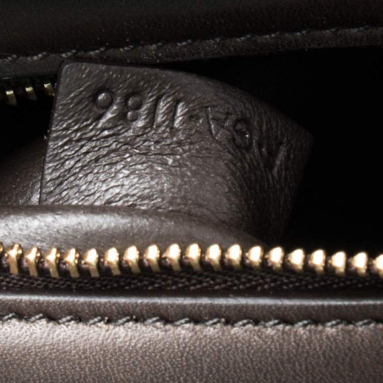 Pre Owned Celine Tri Color Leather Mini Trapeze Top Handle Bag