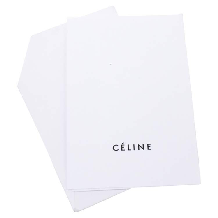 Pre Owned Celine Tri Color Leather Mini Trapeze Top Handle Bag