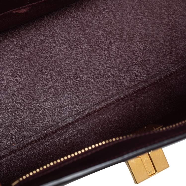 Pre Owned Celine Tri Color Leather Medium Trapeze Top Handle Bag