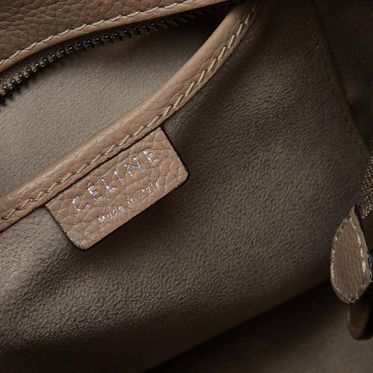 مملوكة مسبقًا Celine Beige Leather Nano Luggage Tote