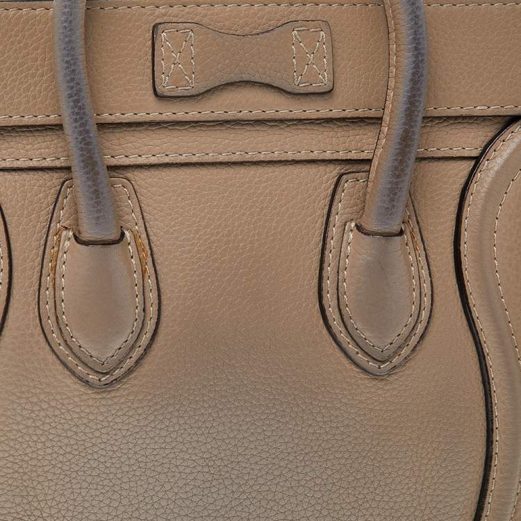 مملوكة مسبقًا Celine Beige Leather Nano Luggage Tote