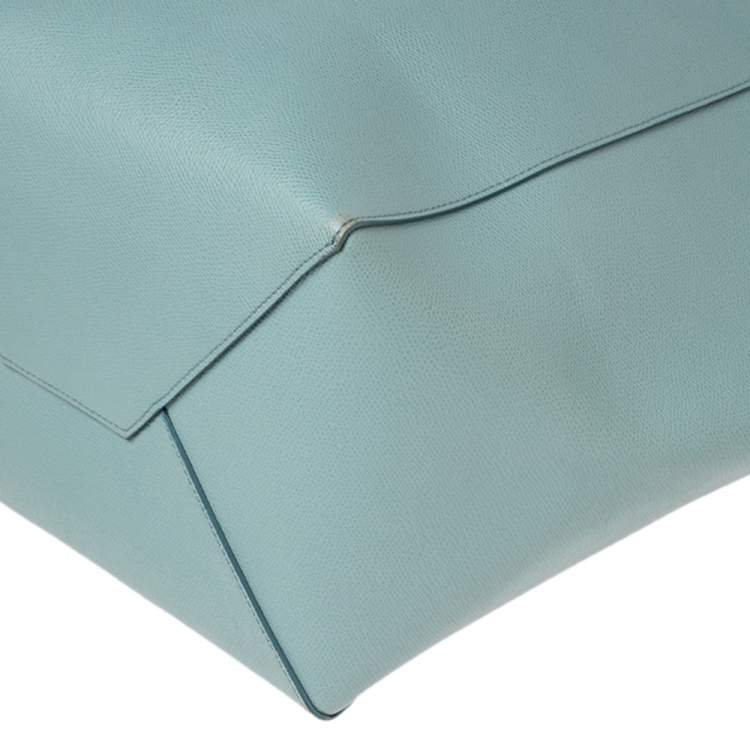 Pre Owned Celine Light Blue Leather Phantom Cabas Tote