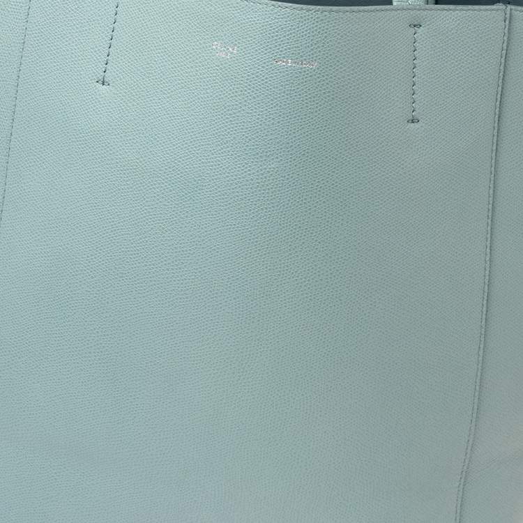 Pre Owned Celine Light Blue Leather Phantom Cabas Tote
