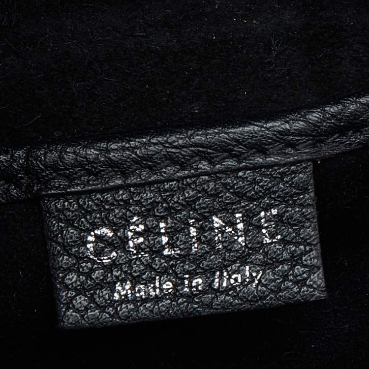 Pre Owned Céline Black Leather Nano Luggage Tote
