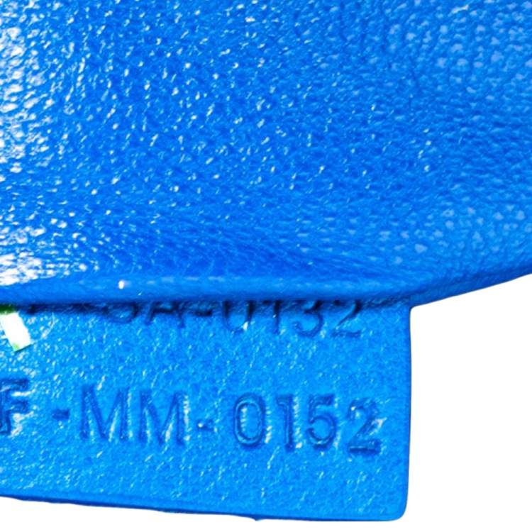 Pre Owned Celine Blue Leather Micro Luggage Tote