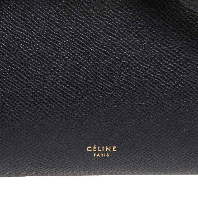 مملوكة مسبقًا Celine Black Leather Mini Belt Top Handle Bag