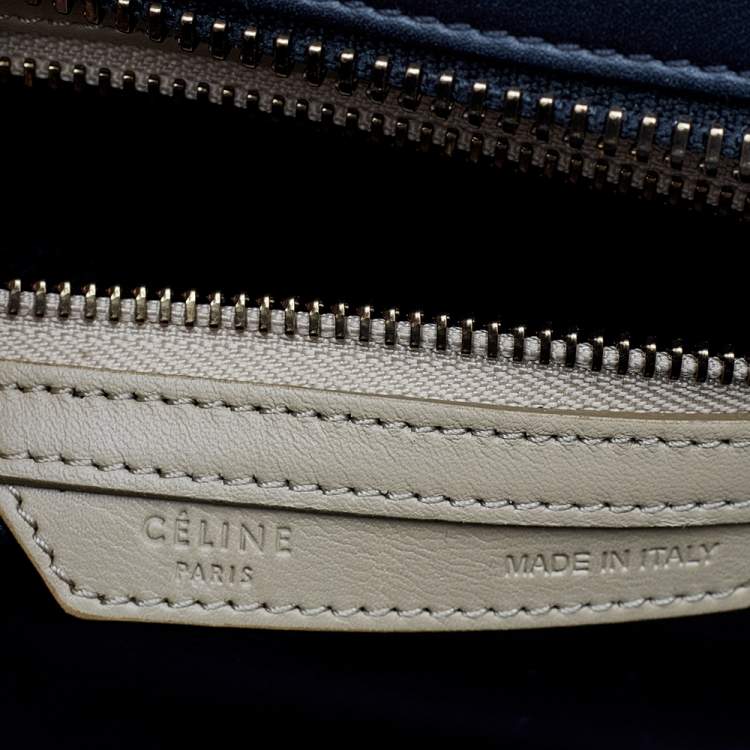 Pre Owned Celine Multicolor Leather Micro Luggage Tote