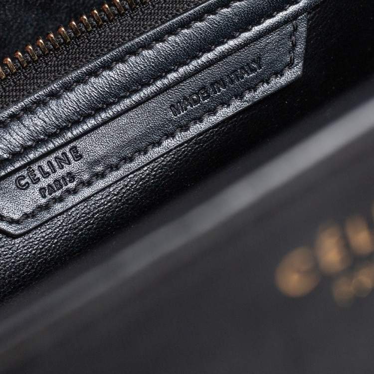 Pre Owned Celine Tricolor Leather Mini Luggage Tote 
