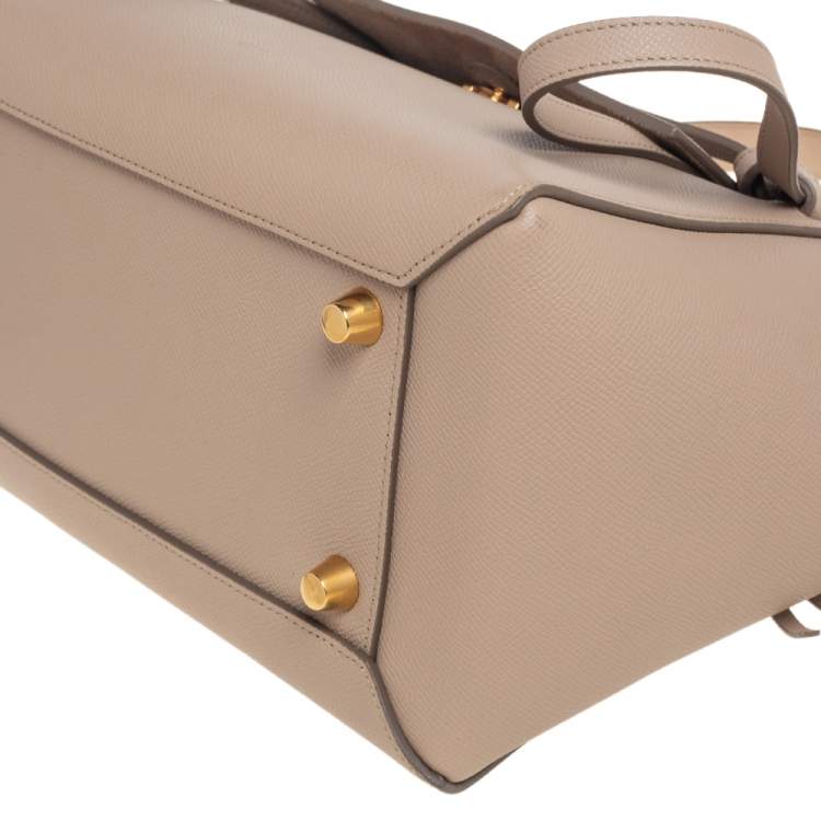 Pre Owned Celine Beige Leather Belt Bag