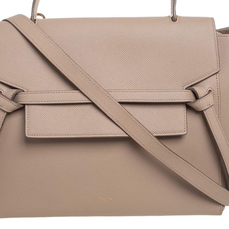 Pre Owned Celine Beige Leather Belt Bag
