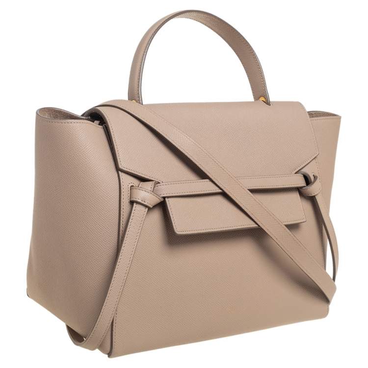Pre Owned Celine Beige Leather Belt Bag