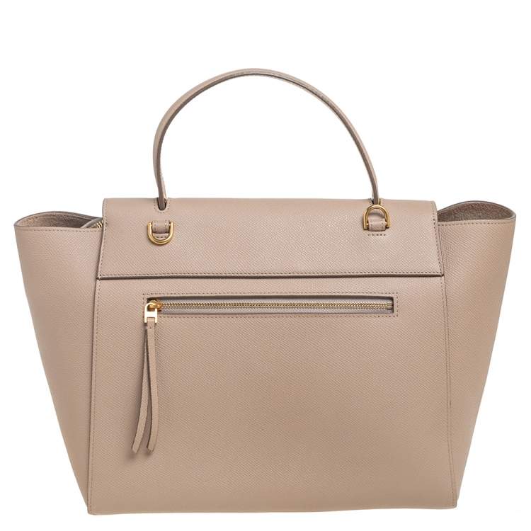 Pre Owned Celine Beige Leather Belt Bag