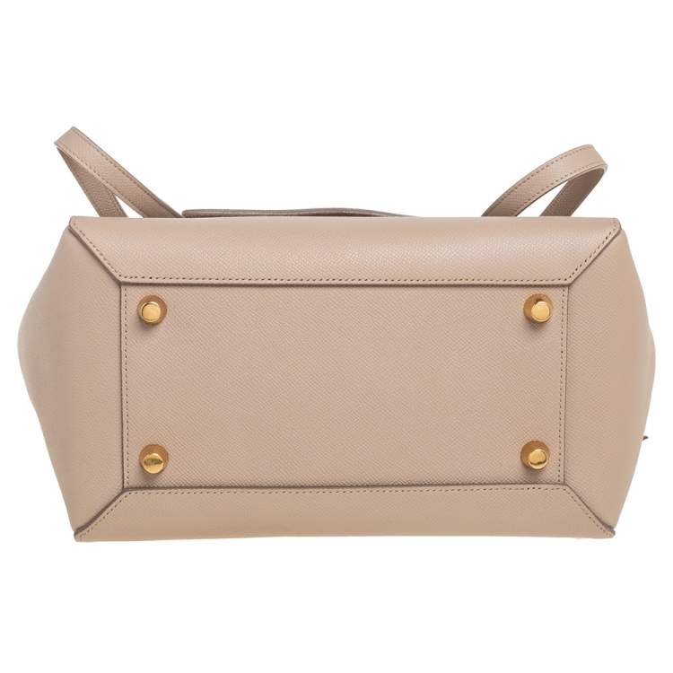 Pre Owned Celine Beige Leather Belt Bag