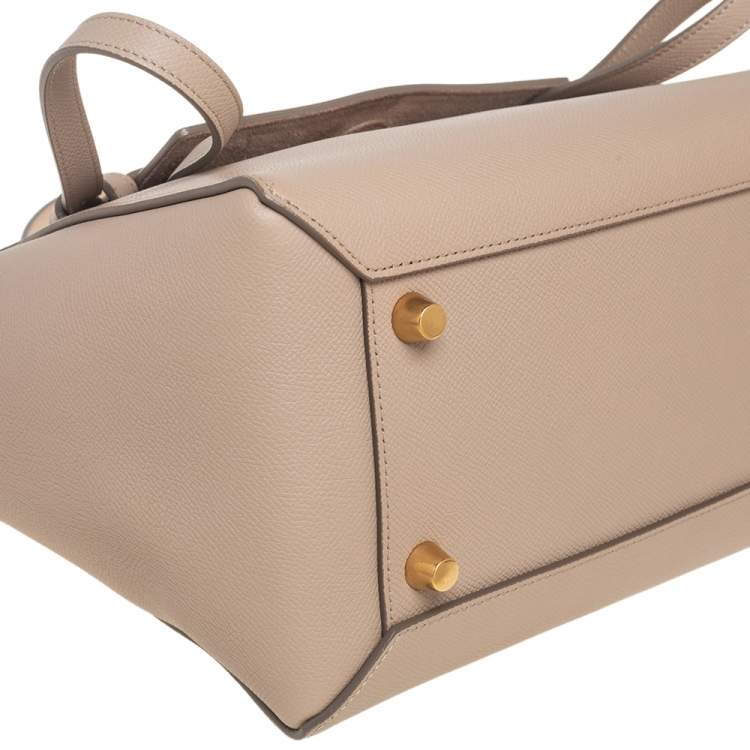 Pre Owned Celine Beige Leather Belt Bag