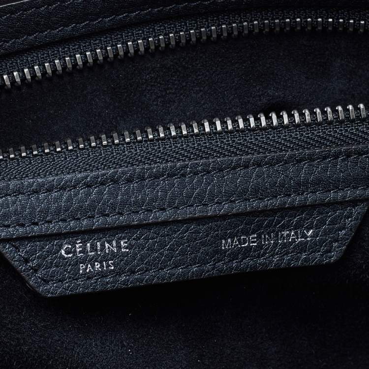 Pre Owned Celine Black Leather Mini Luggage Tote