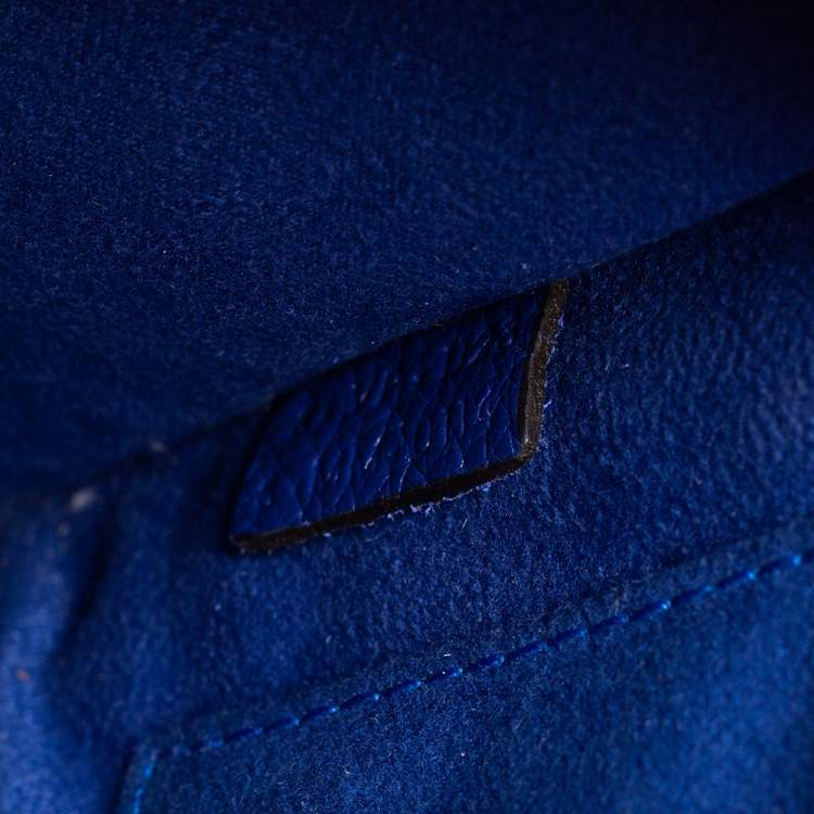 Pre Owned Céline Blue Leather Nano Luggage Tote