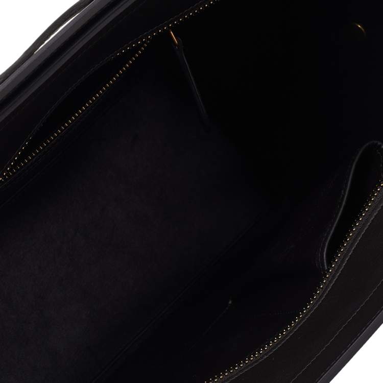 مملوكة مسبقًا Celine Tri Color Leather Micro Luggage Tote
