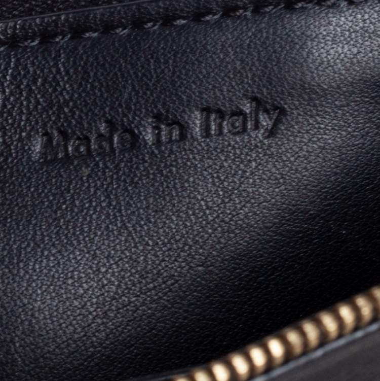 Pre Owned Celine Black Leather Solo Coin Purse