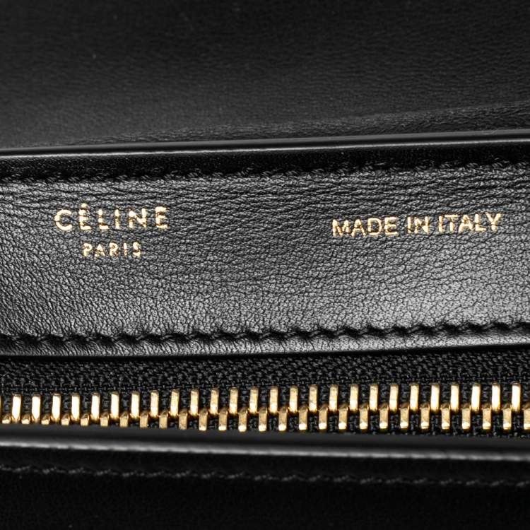Pre Owned Celine Tri Color Leather and Suede Mini Trapeze Top Handle Bag