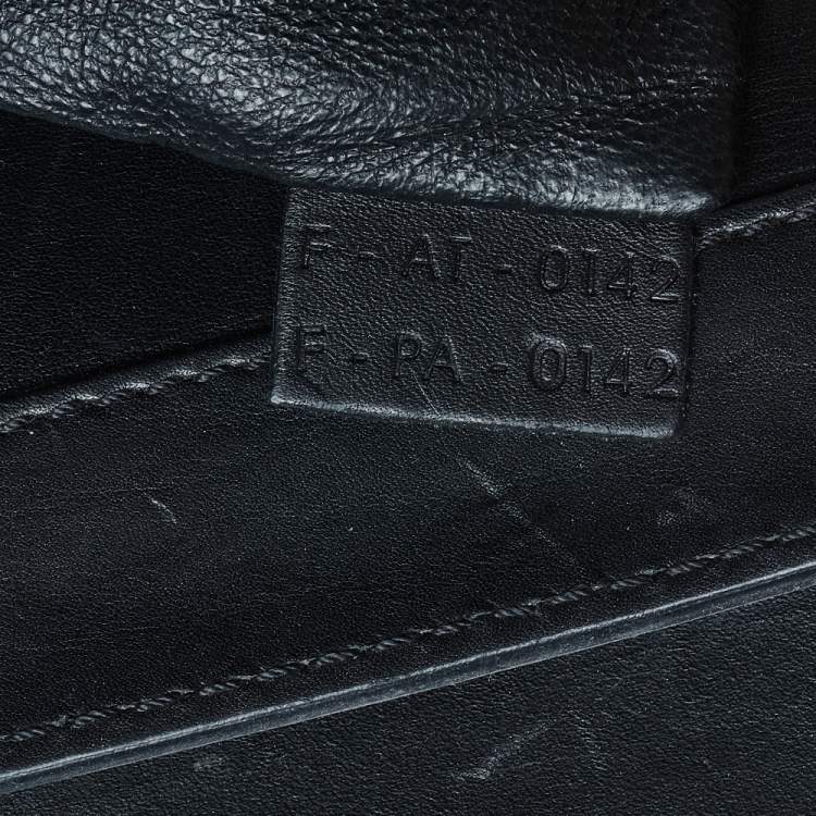 Pre Owned Celine Tri Color Leather and Nubuck Leather Mini Luggage Tote