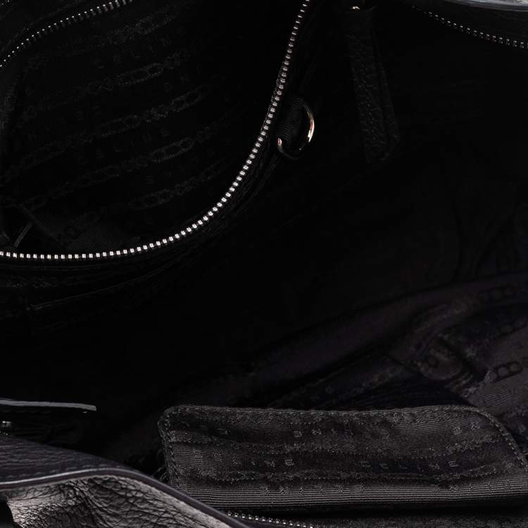 Pre Owned Celine Black Leather Medium Bittersweet Hobo