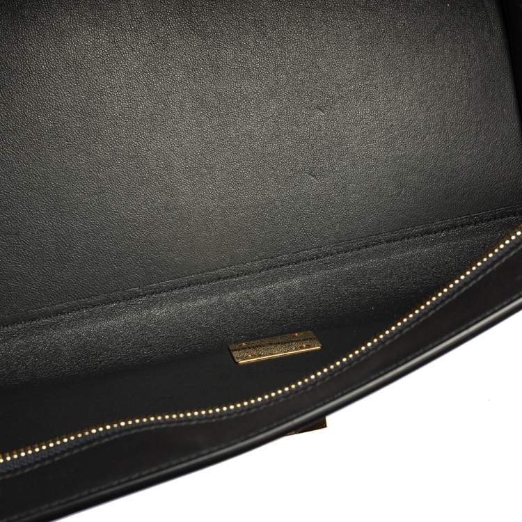 Pre Owned Celine Tri Color Leather Medium Trapeze Bag