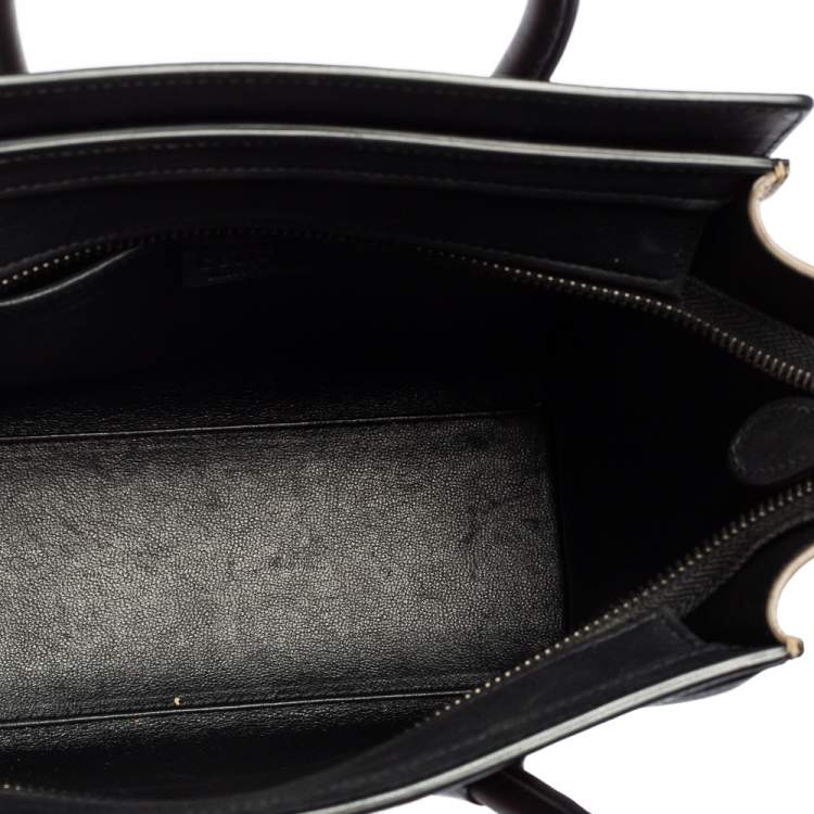 Pre Owned Céline Multicolor Leather Nano Luggage Tote