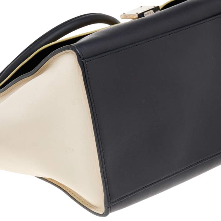 مملوكة مسبقًا Celine Tri Color Leather Medium Trapeze Bag