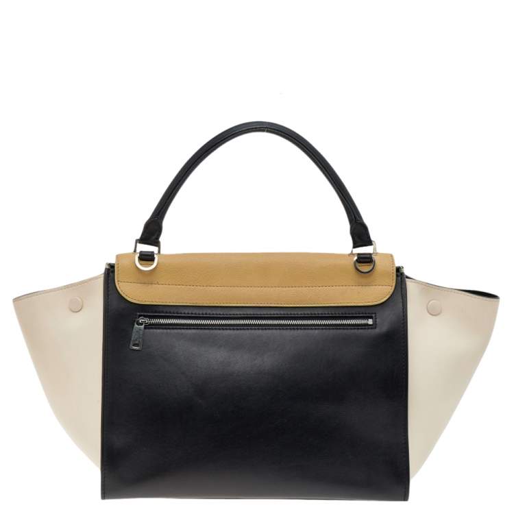 مملوكة مسبقًا Celine Tri Color Leather Medium Trapeze Bag