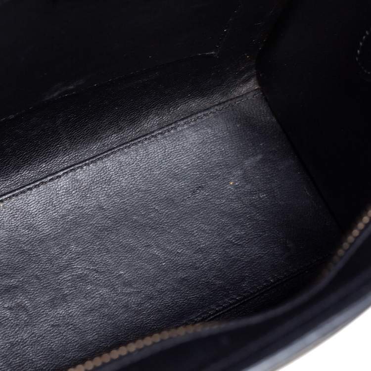 Pre Owned Celine Tricolor Leather and Nubuck Nano Luggage Tote