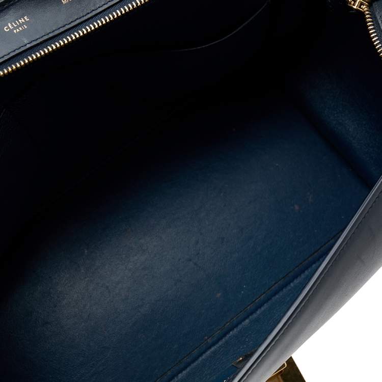 مملوكة مسبقًا Celine Tri Color Leather Medium Trapeze Top Handle Bag