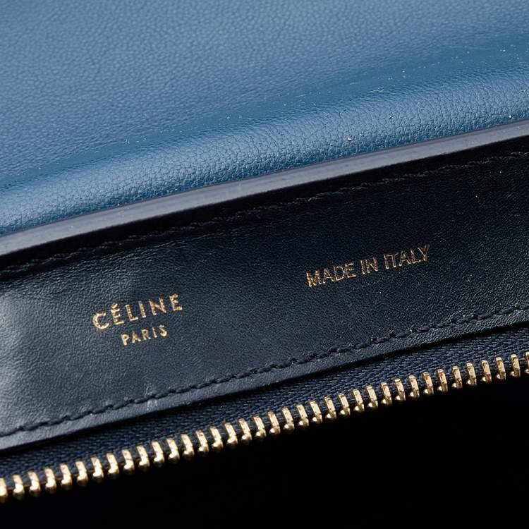 مملوكة مسبقًا Celine Tri Color Leather Medium Trapeze Top Handle Bag