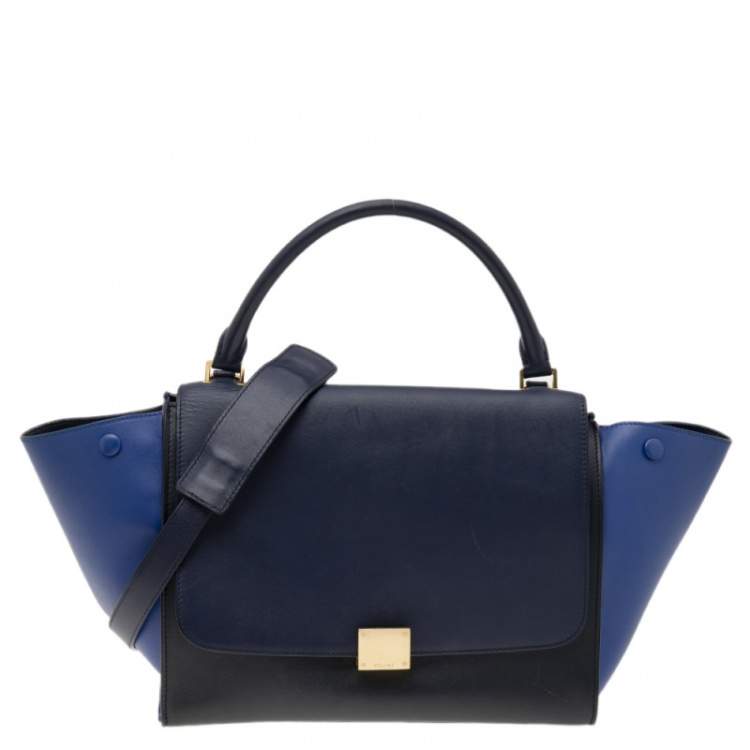 مملوكة مسبقًا Celine Tri Color Leather Medium Trapeze Top Handle Bag