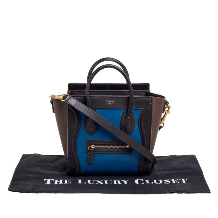 مملوكة مسبقًا Céline Multicolor Leather Nano Luggage Tote