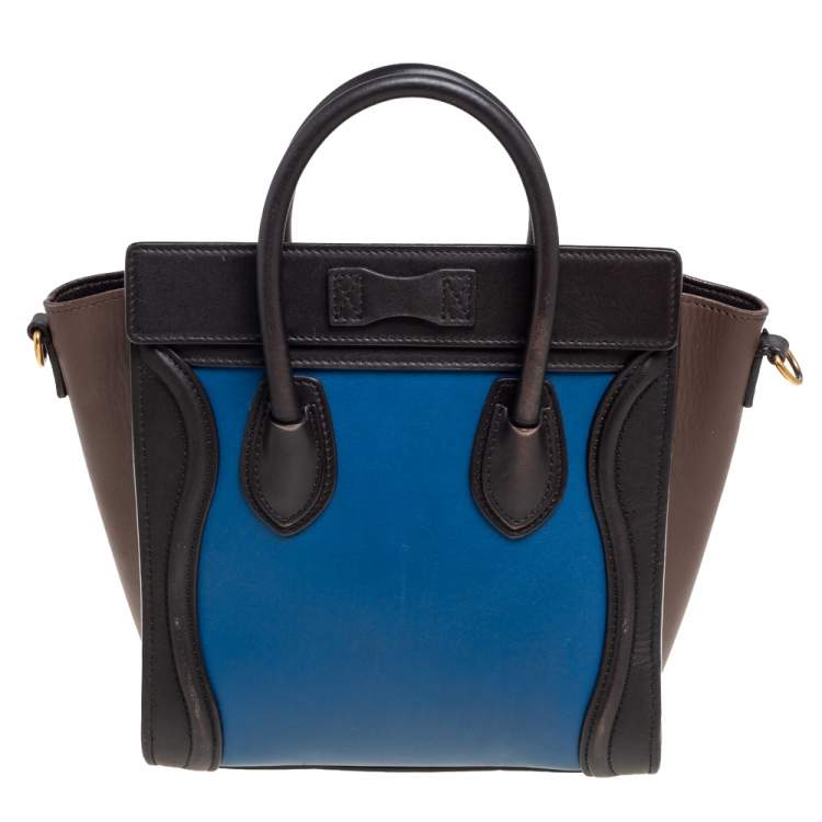 مملوكة مسبقًا Céline Multicolor Leather Nano Luggage Tote