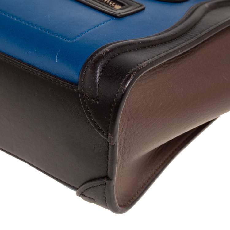 مملوكة مسبقًا Céline Multicolor Leather Nano Luggage Tote