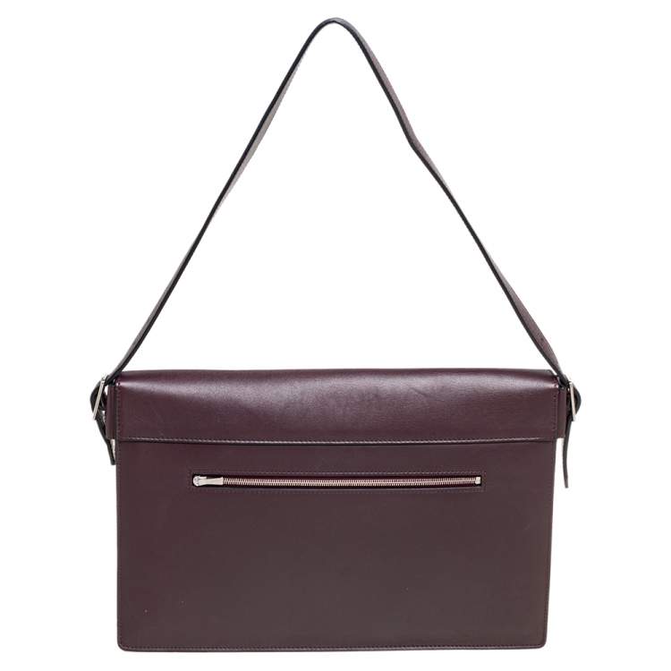 Pre Owned Celine Multicolor Leather and Calfhair Diamond Clutch Bag