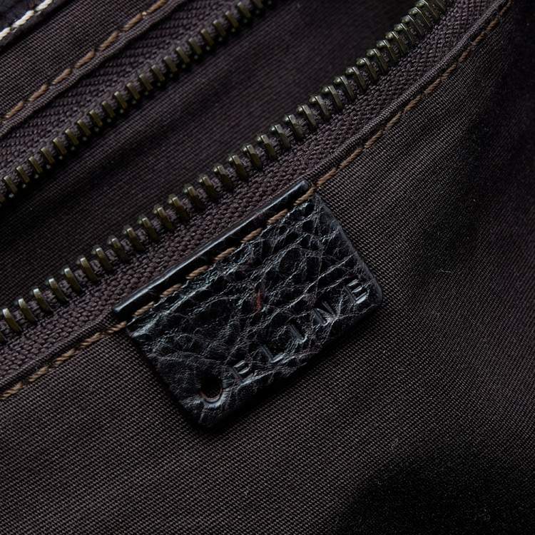 Pre Owned Celine Brown Leather Vintage Buckle Satchel