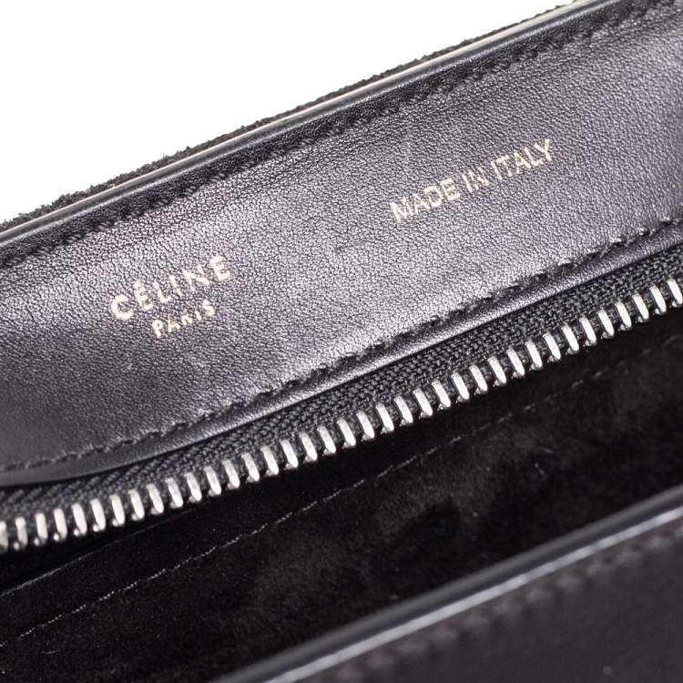 Pre Owned Celine Tri Color Leather Medium Trapeze Bag