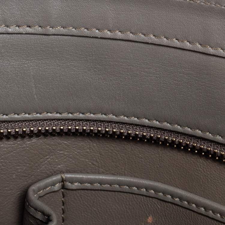 Pre Owned Celine Tri Color Python and Leather Micro Luggage Tote