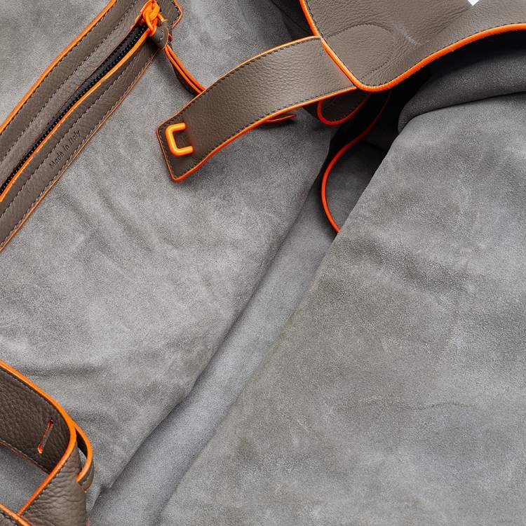 Pre Owned Celine Grey Leather Large Phantom Luggage Tote