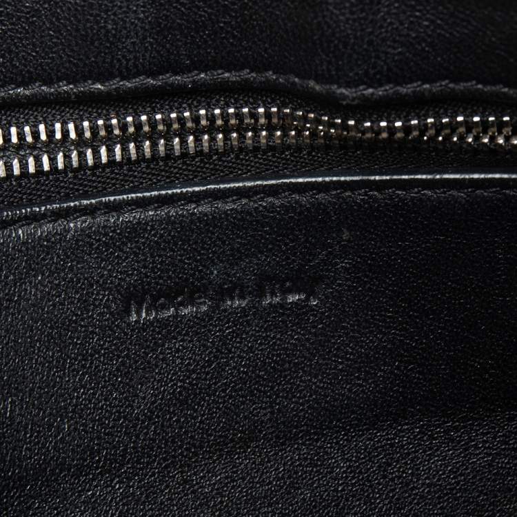 Pre Owned Celine Black Leather Medium Edge Top Handle Bag