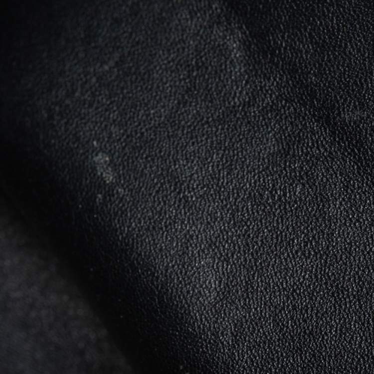 Pre Owned Celine Black Leather Medium Edge Top Handle Bag
