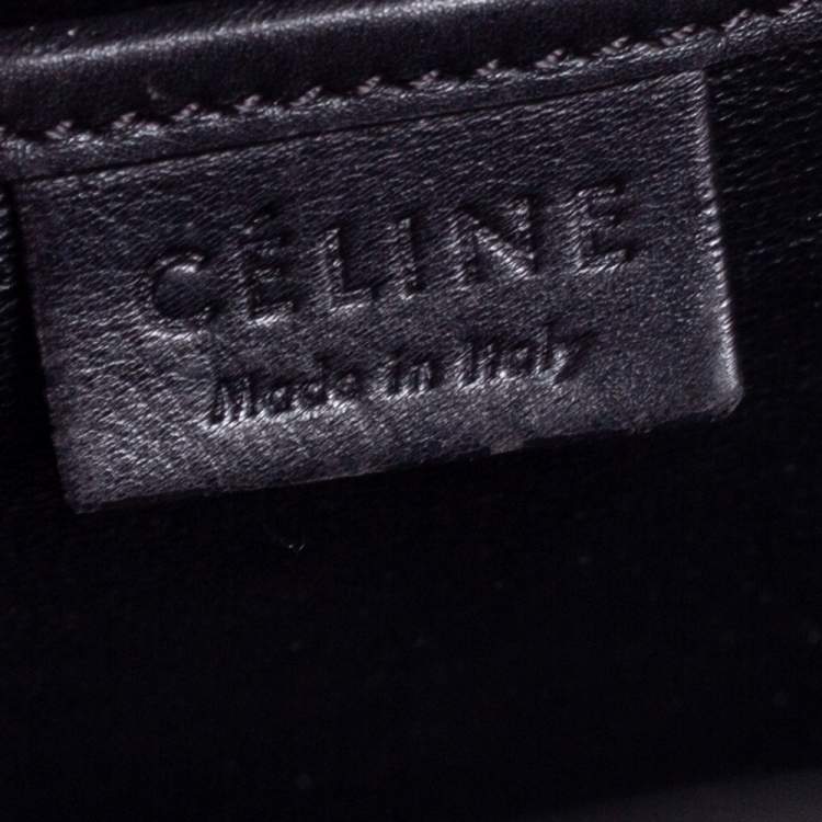 Pre Owned Céline Tri Color Leather Nano Luggage Tote