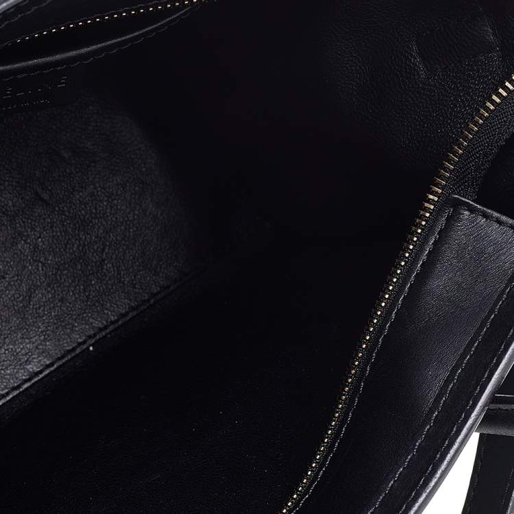 Pre Owned Celine Tricolor Calf Hair and Leather Nano Luggage Tote